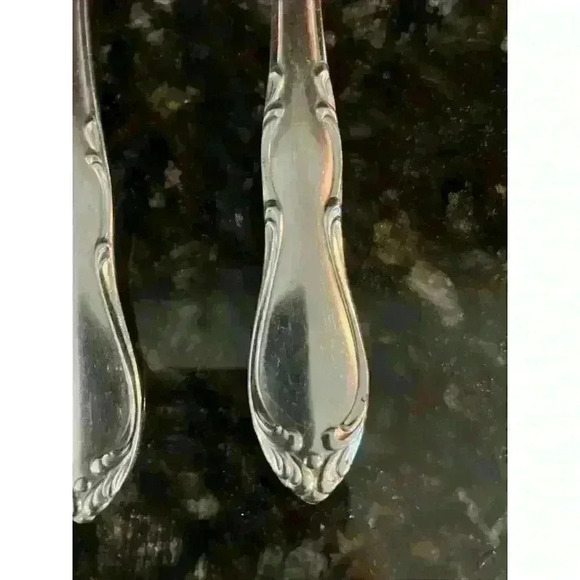 Simeon & George Oneida HOMESTEAD stainless serving‎ dinner fork Spoon Teaspoon - Picture 7 of 13